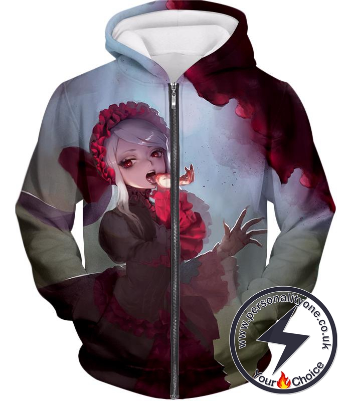 Overlord Cool Shalltear Bloodfallen The Bloody Valkyrie Awesome Anime Zip Up Hoodie